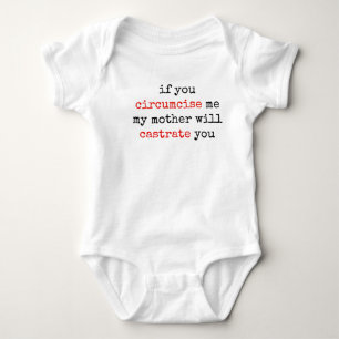 Wenn du mich umgehst, wird dich meine Mutter verkr Baby Strampler
