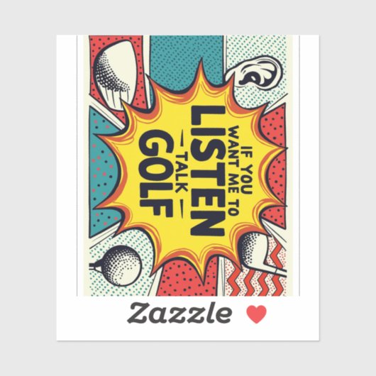 Wenn du mir Gewollt hast, mir ein Golfgeschenk anz Aufkleber (Blatt)