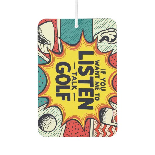 Wenn du mir Gewollt hast, mir ein Golfgeschenk anz Autolufterfrischer (Vorderseite)