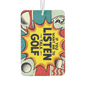 Wenn du mir Gewollt hast, mir ein Golfgeschenk anz Autolufterfrischer (Rückseite)