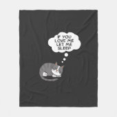 Wenn du mir Liebe Lasse Fleecedecke (Vorderseite)