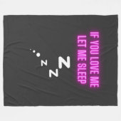 Wenn du mir Liebe Lasse Fleecedecke (Vorderseite (Horizontal))