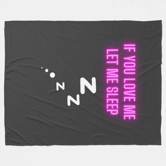 Wenn du mir Liebe Lasse Fleecedecke (Vorderseite (Horizontal))