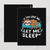 Wenn du mir Liebe Lasse Postkarte (Vorne/Hinten)
