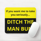 Wenn du mir will, dich ernst zu nehmen Mann brennt Mousepad (Mit Mouse)