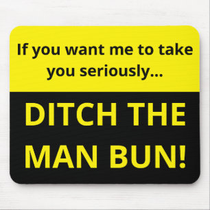Wenn du mir will, dich ernst zu nehmen Mann brennt Mousepad