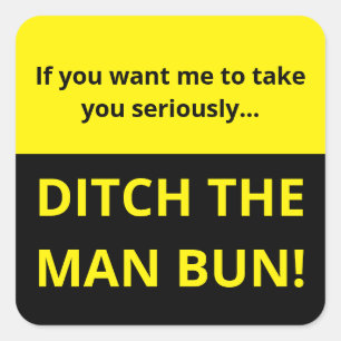 Wenn du mir will, dich ernst zu nehmen Mann brennt Quadratischer Aufkleber