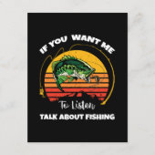Wenn du mir Will, über das Fischen zu reden Begleitkarte (Vorderseite)