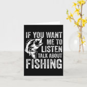 Wenn du mir Will, über das Fischen zu reden Karte (Gelbe Blume)