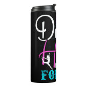 Wenn du mit deinem Herzen tanzst Thermosbecher (Nach links gedreht)