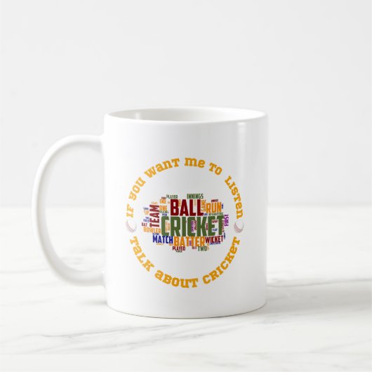 Wenn du möchtest, dass ich zuhöre, rede über Crick Kaffeetasse (Links)