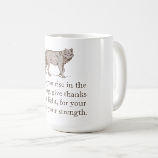 Wenn du morgens aufstehst kaffeetasse (VorderseiteRechts)