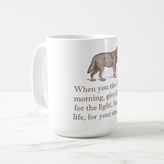 Wenn du morgens aufstehst kaffeetasse (Vorderseite Links)