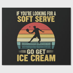 Wenn du nach einem Soft-Serve-Pickleball suchst Geschenkpapier