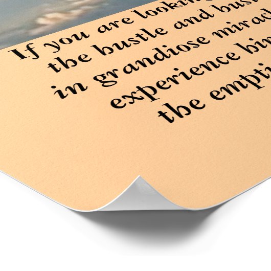 Wenn du nach Gott suchst Poster (Ecke)