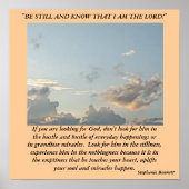 Wenn du nach Gott suchst Poster (Vorne)