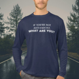 Wenn du nicht antifaschistisch bist, was bist du d Tri-Blend shirt