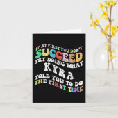 Wenn du nicht erfolgreich bist, versuche zu tun, w karte (Gelbe Blume)