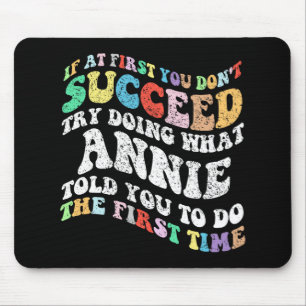 Wenn du nicht erfolgreich bist, versuche zu tun, w mousepad