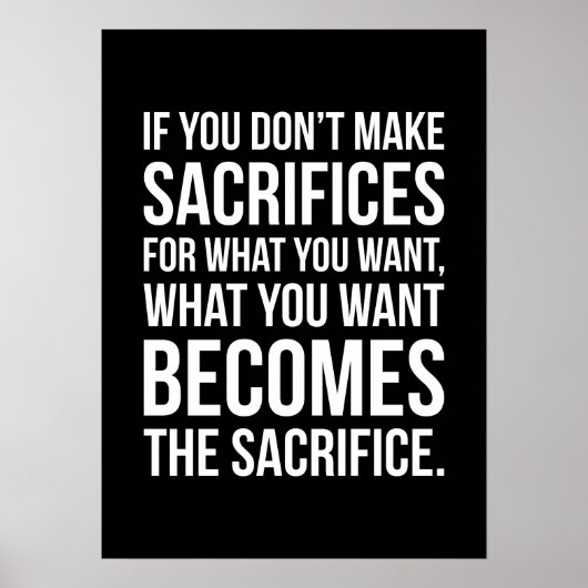 Wenn du nicht für das, was du Will, opfst Poster (Vorne)