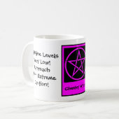 Wenn du nicht gut sein kannst. Cheeky Hexenkaffee Kaffeetasse (Vorderseite Links)