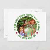 WENN DU NICHT MACHST, WO DU GEHST, WIRD JEDER WEG POSTKARTE (Vorne/Hinten)