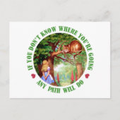 WENN DU NICHT MACHST, WO DU GEHST, WIRD JEDER WEG POSTKARTE (Vorderseite)