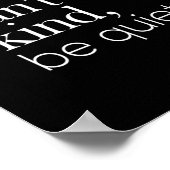 wenn du nicht ruhig sein kannst poster (Ecke)