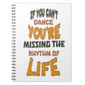 Wenn du nicht tanzen kannst, bist du dem Rhyhm von Notizblock (Vorderseite)