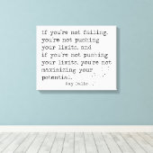 Wenn du nicht versage ... - Ray Dalio Leinwanddruck (Insitu (Holzboden))