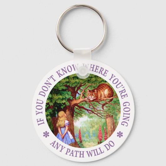 Wenn du nicht weißt, wo du hingehst.. schlüsselanhänger (Vorderseite)