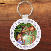 Wenn du nicht weißt, wo du hingehst.. schlüsselanhänger (Vorderseite)