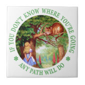 Wenn du nicht weißt, wo du hingehst, wird irgendei fliese (Vorderseite)