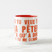 Wenn du Peter sagen willst, kenne ich Humo Zweifarbige Tasse (Mittel)