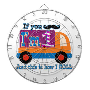 Wenn du Schnurrbart bin ich eins und so bin ich Ro Dartscheibe