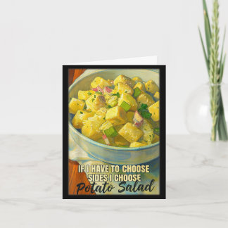 Wenn du Seiten wählen musst, wähle Kartoffelsalat  Karte