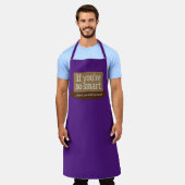 Wenn du so klug Lila bist Schürze (Getragen)