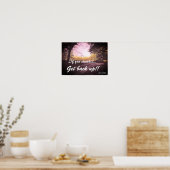 "WENN DU STUMULIERST, BIST WIEDER ZURÜCK" POSTER (Küche)