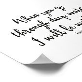 Wenn du tiefes Wasser durchgehst, werde ich bei di Poster (Ecke)