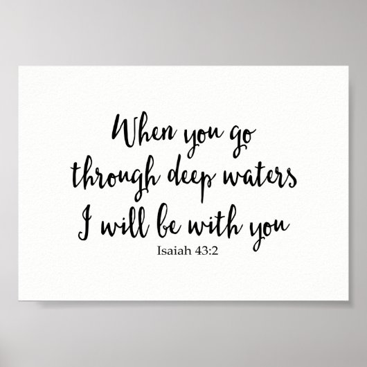 Wenn du tiefes Wasser durchgehst, werde ich bei di Poster (Vorne)