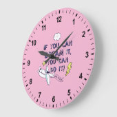 Wenn du träumst, kannst du es tun große wanduhr (Winkel)