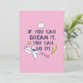 Wenn du träumst, kannst du es tun karte (Stehend Vorderseite)