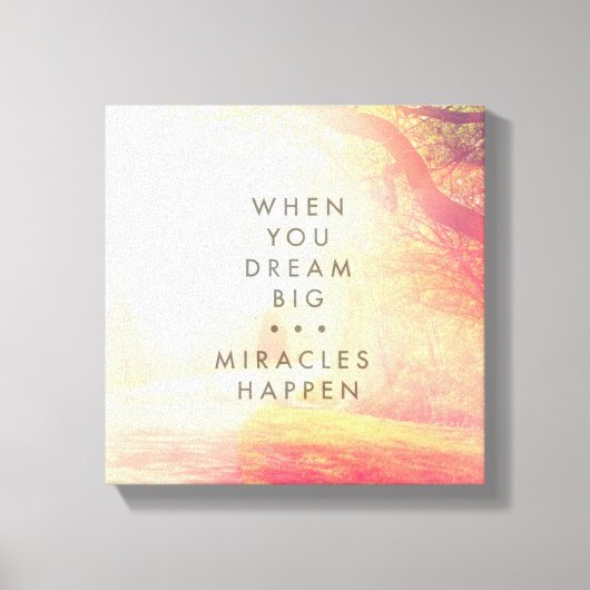 Wenn du träumst leinwanddruck (Vorderseite)