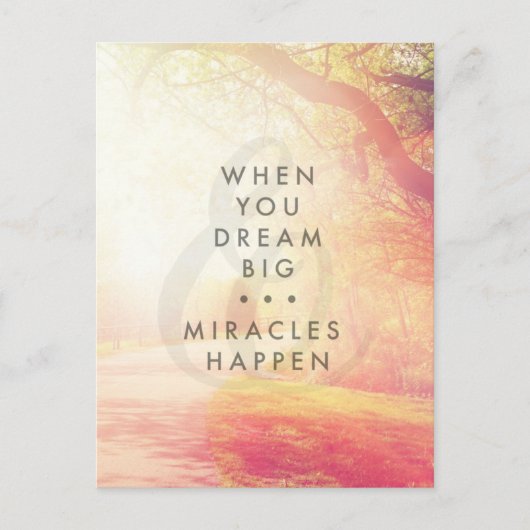 Wenn du träumst postkarte (Vorderseite)