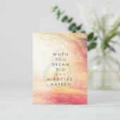 Wenn du träumst postkarte (Stehend Vorderseite)