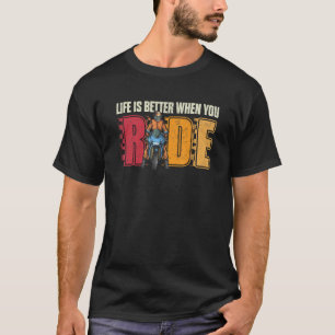 Wenn du Vintage-Motorrad-Biker-Sport fährst T-Shirt