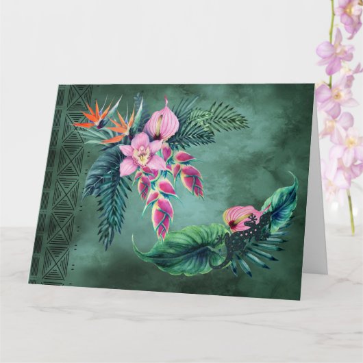 Wenn du von Hawaii träumst Karte (Orchidee)