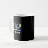 Wenn du weißt, weißt du 67 Sechs Sieben Meme  Kaffeetasse (Vorderseite Links)