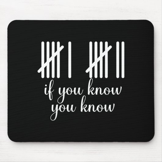 Wenn du weißt, weißt du Lustig 67 Meme Mousepad (Vorne)