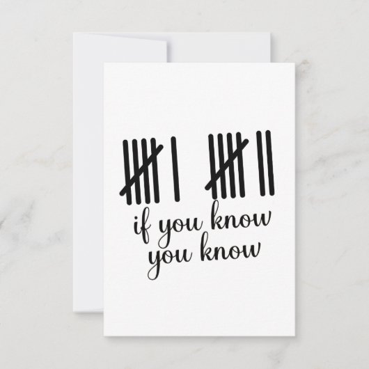 Wenn du weißt, weißt du Sechs Sieben 6 7 Mathe Einladung (Vorderseite)